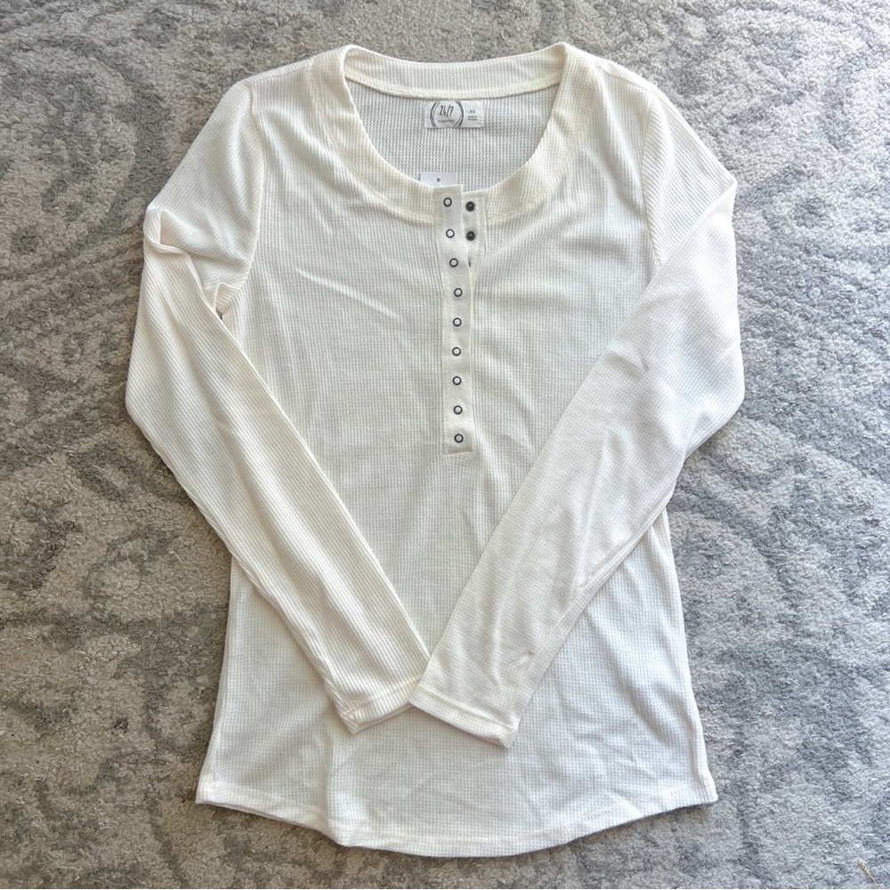 Maurice’s Waffle Knit Henley